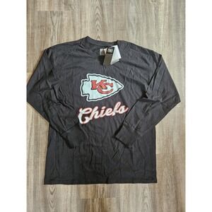 Kansas City Chiefs Gameday Couture Long Sleeve Shirt Black Size L